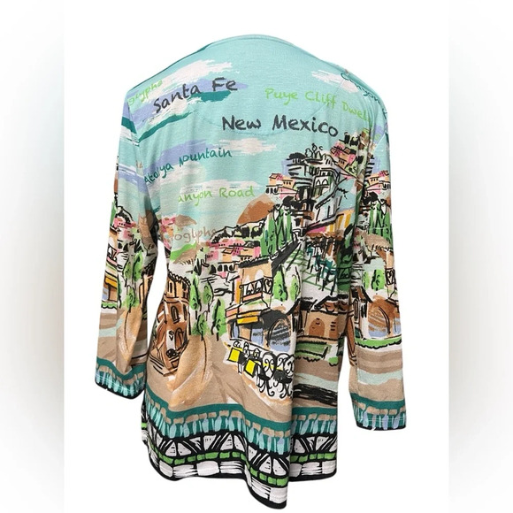 Allison Daley New Mexico Print Long Sleeve Top - Picture 2 of 7